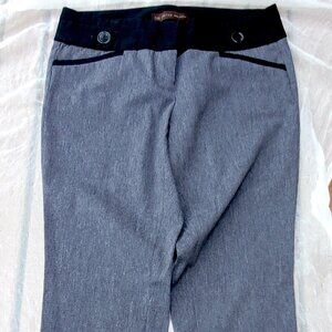 Black trim grey pants
